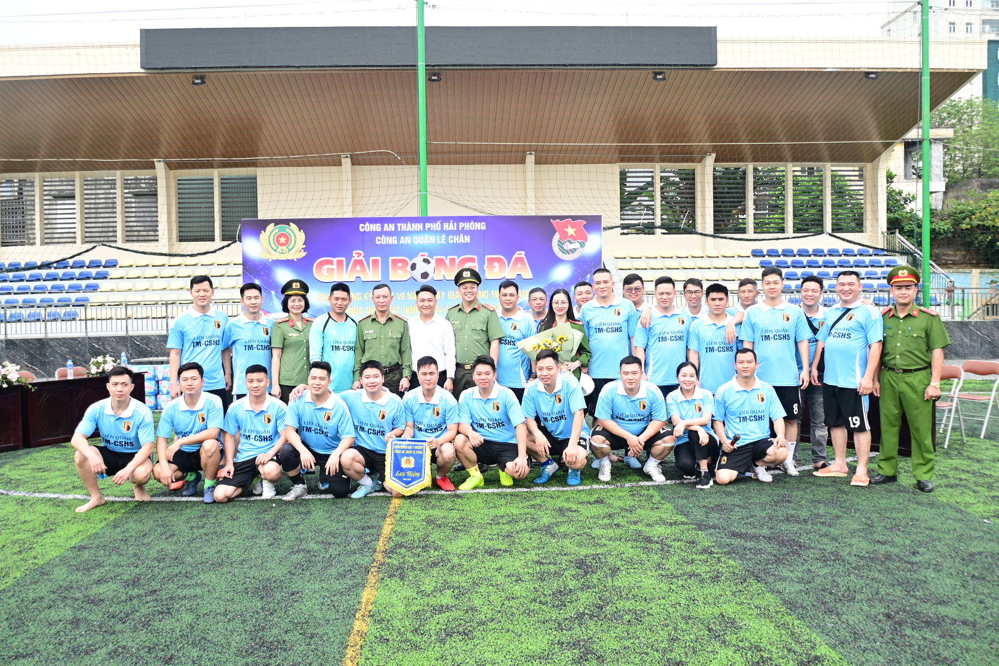 Công an quận Lê Chân: Sôi nổi giải bóng đá mini lần thứ III – năm 2024 trong lực lượng Công an quận